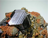 Sphalerite and Siderite with Pyrite, Trepca Complex, near Mitrovica, Kosovska Municipality, Kosovo small cabinet  3.5 x 6 x 7 cm $125. Online 10/17 SOLD