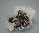 Calcite on Pyrite, Trepca Complex, near Mitrovica, Kosovska Municipality, Kosovo small cabinet 5.5 x 6 x 8 cm $250. Online 10/17. SOLD.