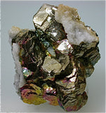 Chalcopyrite and Calcite, Panasqueira Complex, Beira Baixa, Portugal Miniature 3.5 x 5 x 5.5 cm $250. SOLD