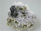 Calcite with Jamesonite inclusions, Prinzipal Mine, Herja Complex, Baia Mare, Maramures, Romania Small cabinet 3.7 x 5.5 x 6 cm $200. Online 1/13/15