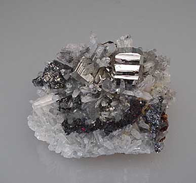 Pyrite and Quartz with Sphalerite