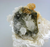 SOLD Strontianite after Calcite, Rosiclare Level, Cross-Cut Orebody, Ozark-Mahoning Company Minerva #1 Mine, Southern Illinois Miniature 4 x 4 x 4 cm $250.